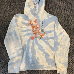 Tie dye japanese hoodie